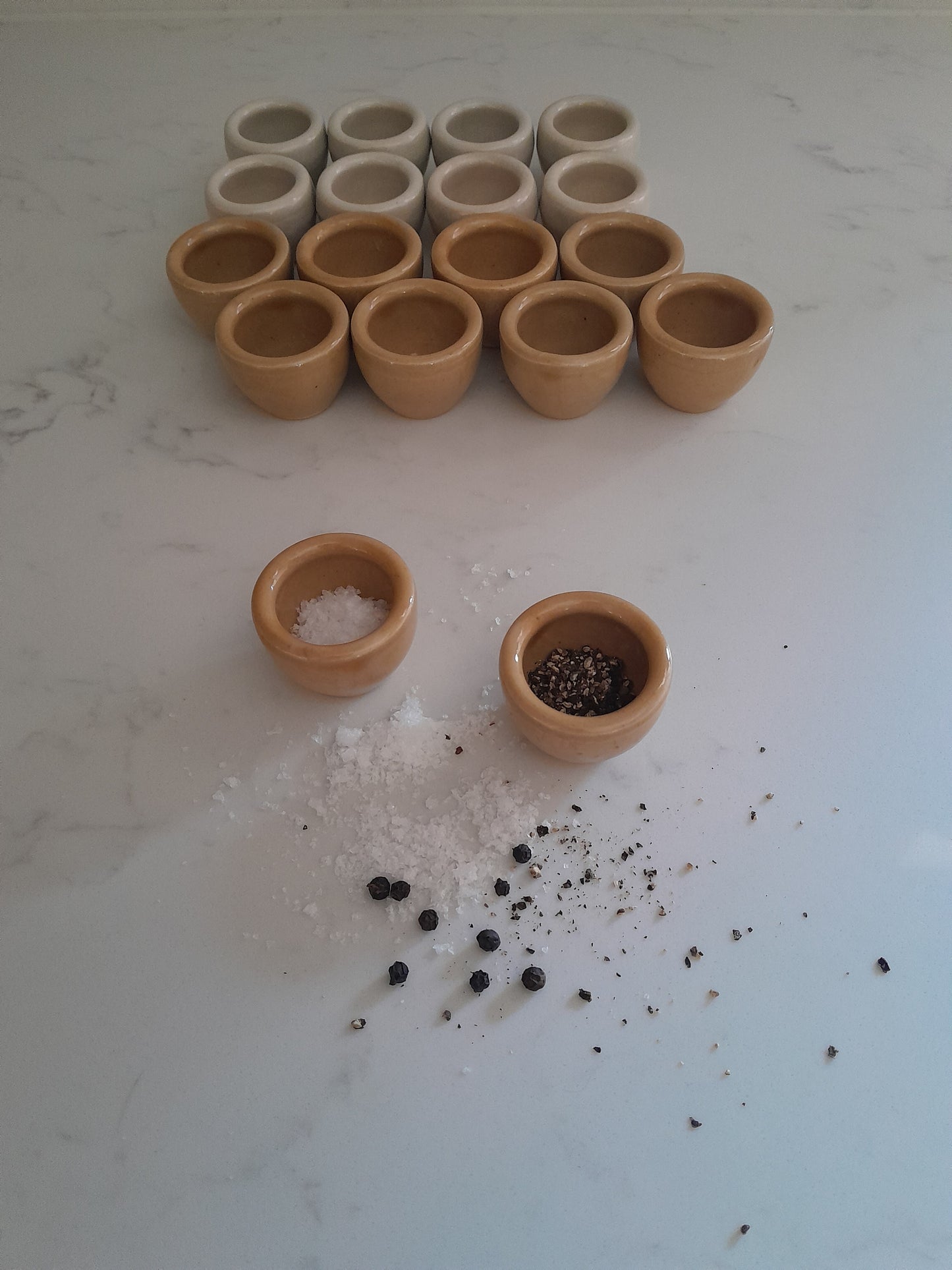 USEd 132-141 Vintage French Ceramic Salt & Peppers