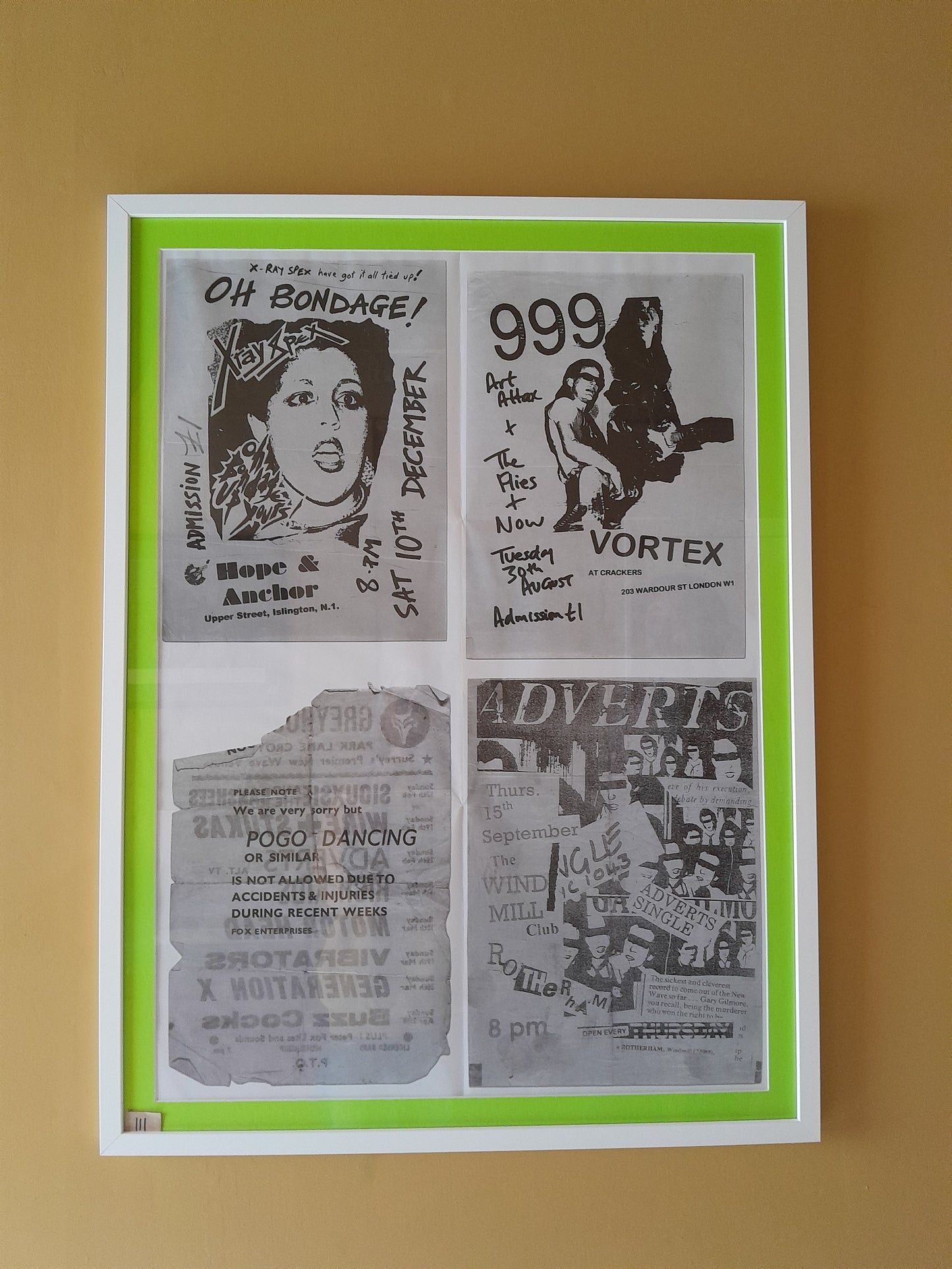 USEd 111 Framed Mott Collection Punk poster