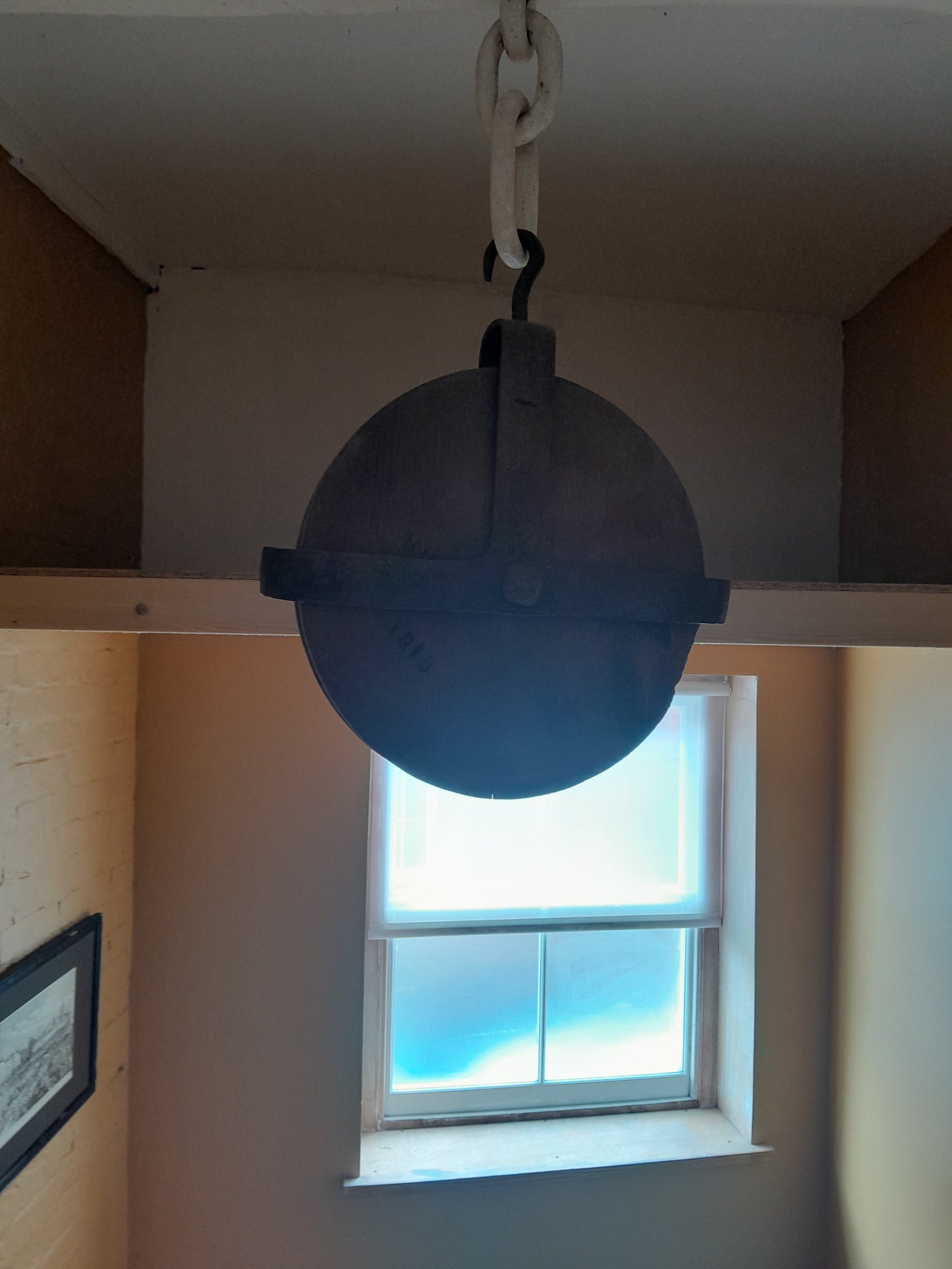 USEd 158 Georgian Ships Pulley. HH1815 (Harwich). With original rope.