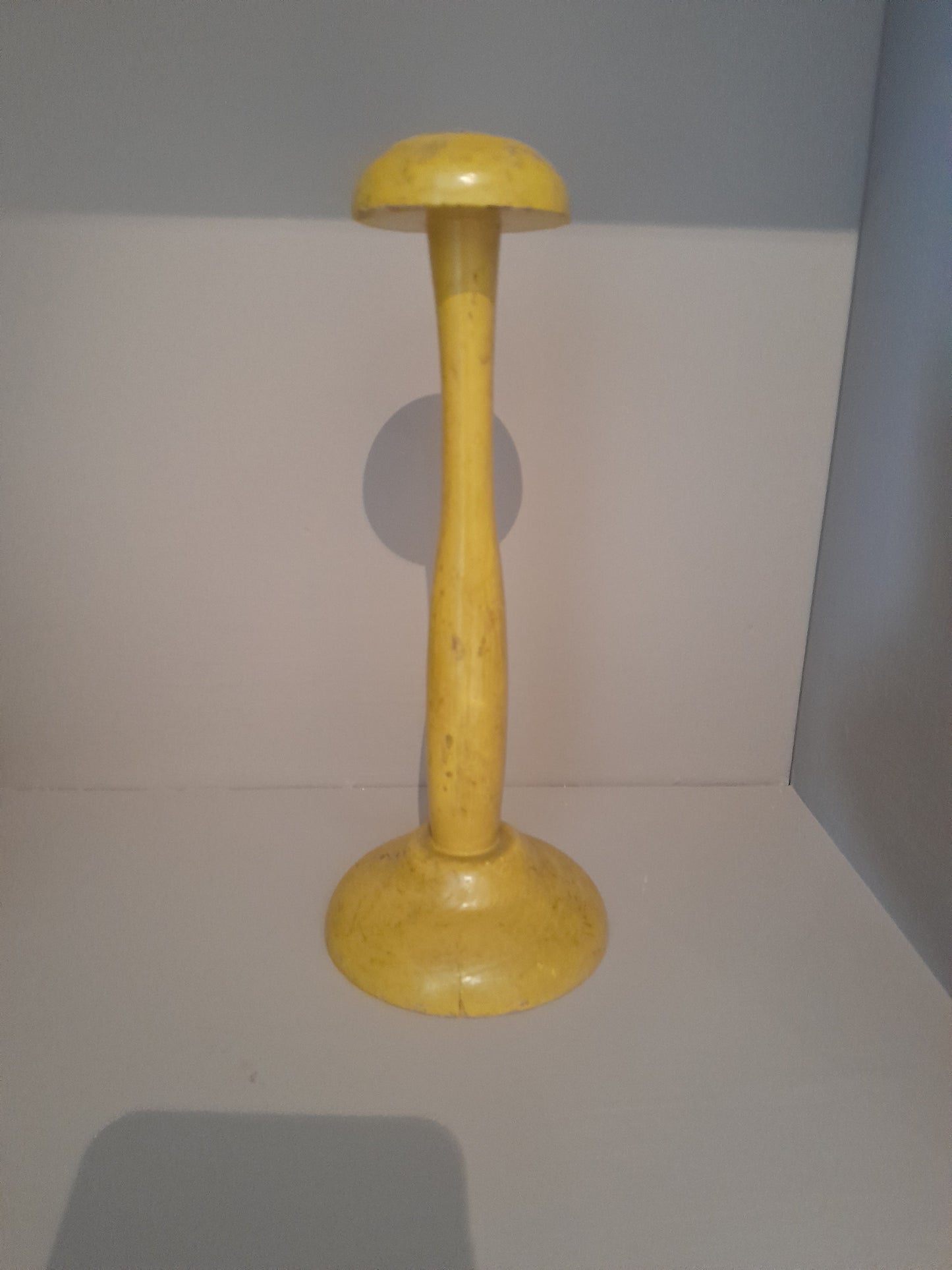 USEd 23 Painted wooden Hat / wig stand French early 20th C