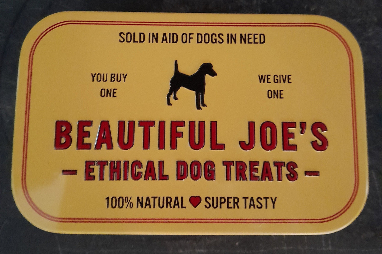 Beautiful Joe's Snazzy Treat Tin
