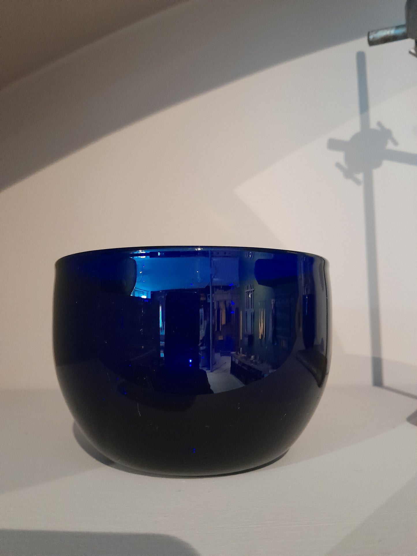 Glass, antique, Georgian, 19th C Bristol Blue Finger Bowl