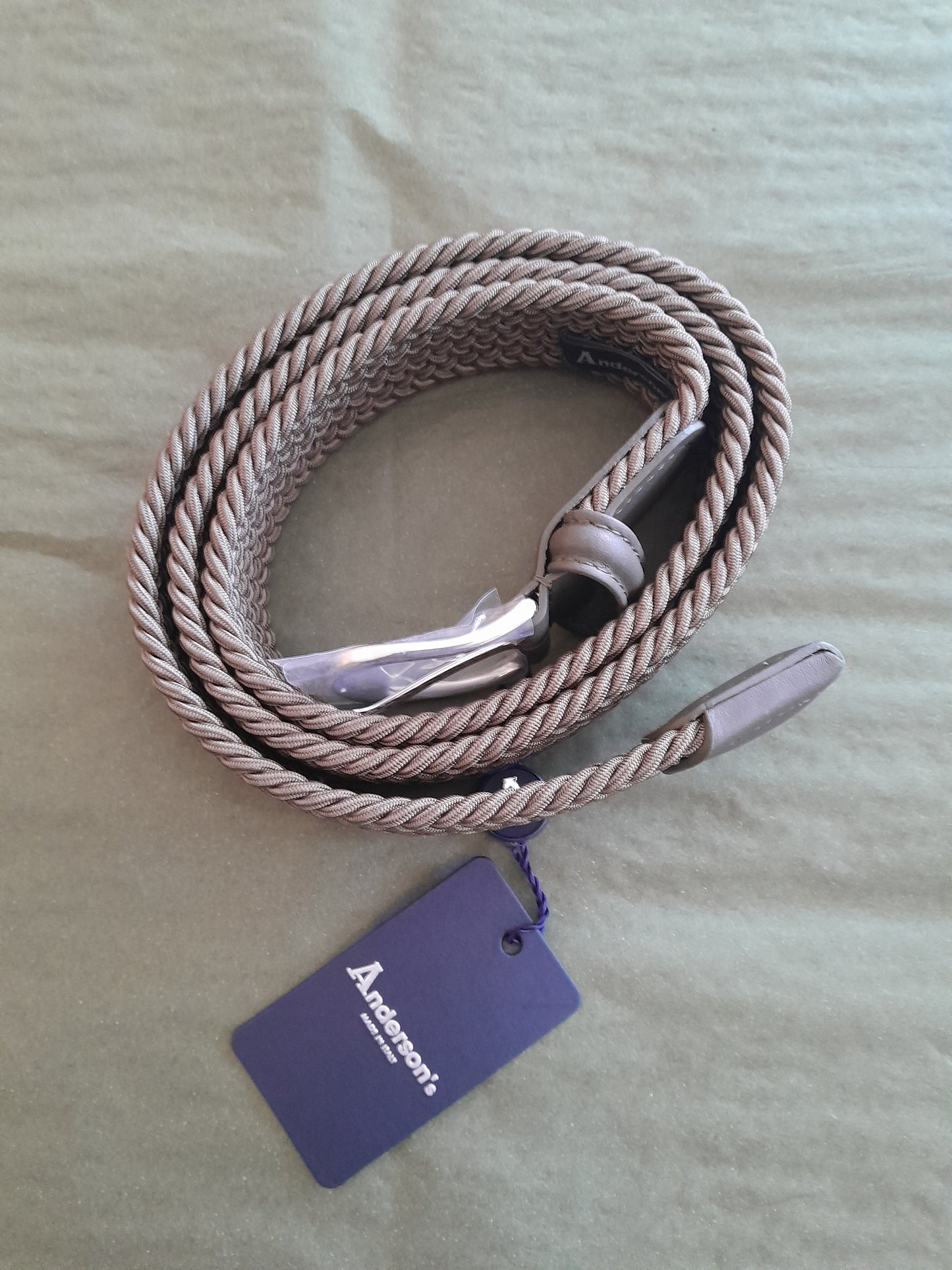 Anderson's Classic Olive Elastic Woven Belt.