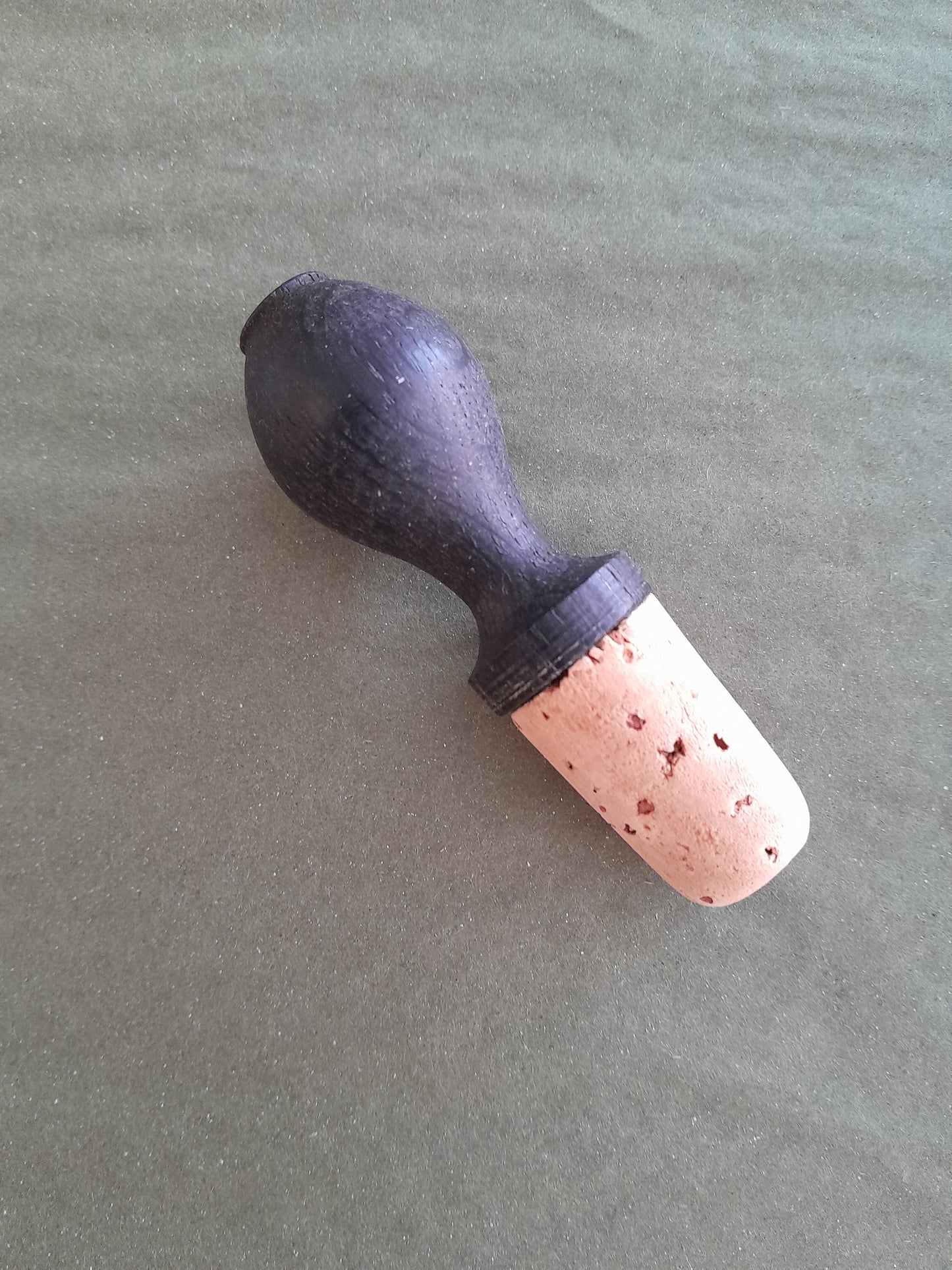 Creamore Mill Oak Wine/Bottle Stopper BLACK