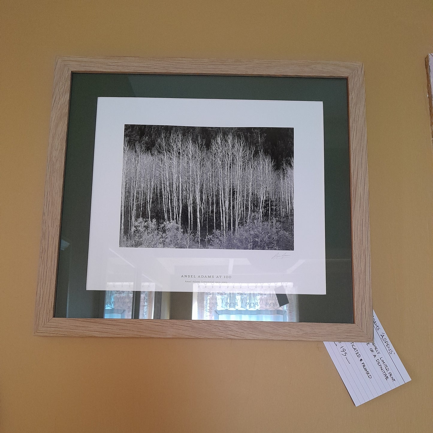 USEd 178 Ansel - Aspens framed, estate stamped edition