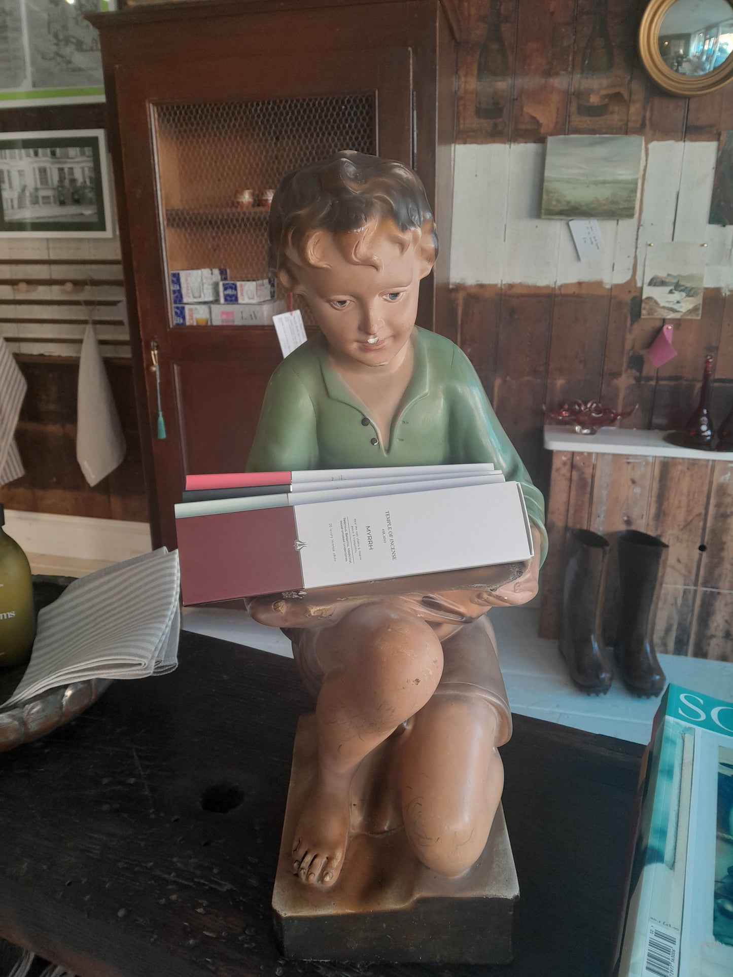 USEd 259 Large 1930 Plaster Kneeling Boy