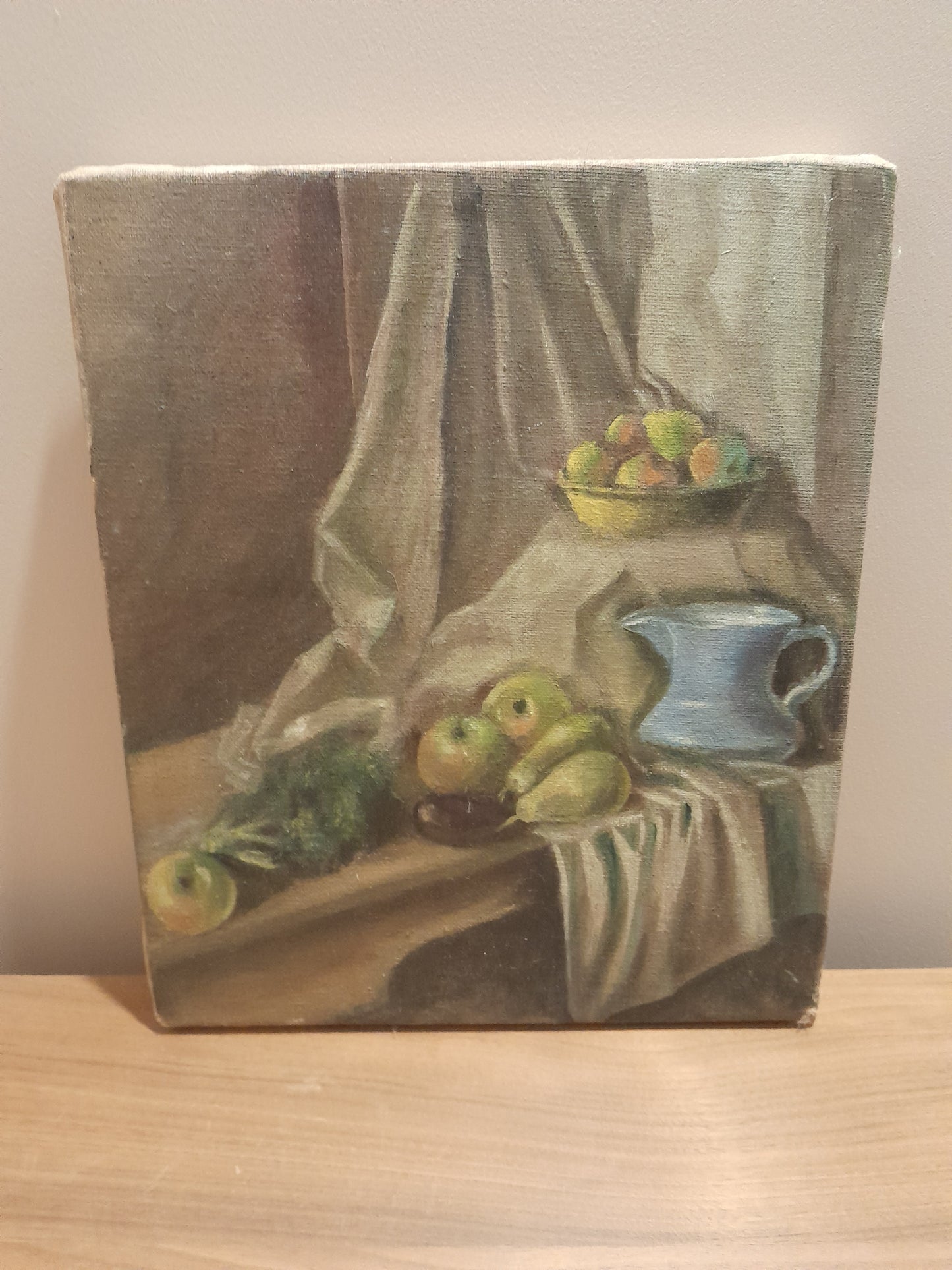 USEd 277 Vintage Oil on Canvas - Kitchen Still Life