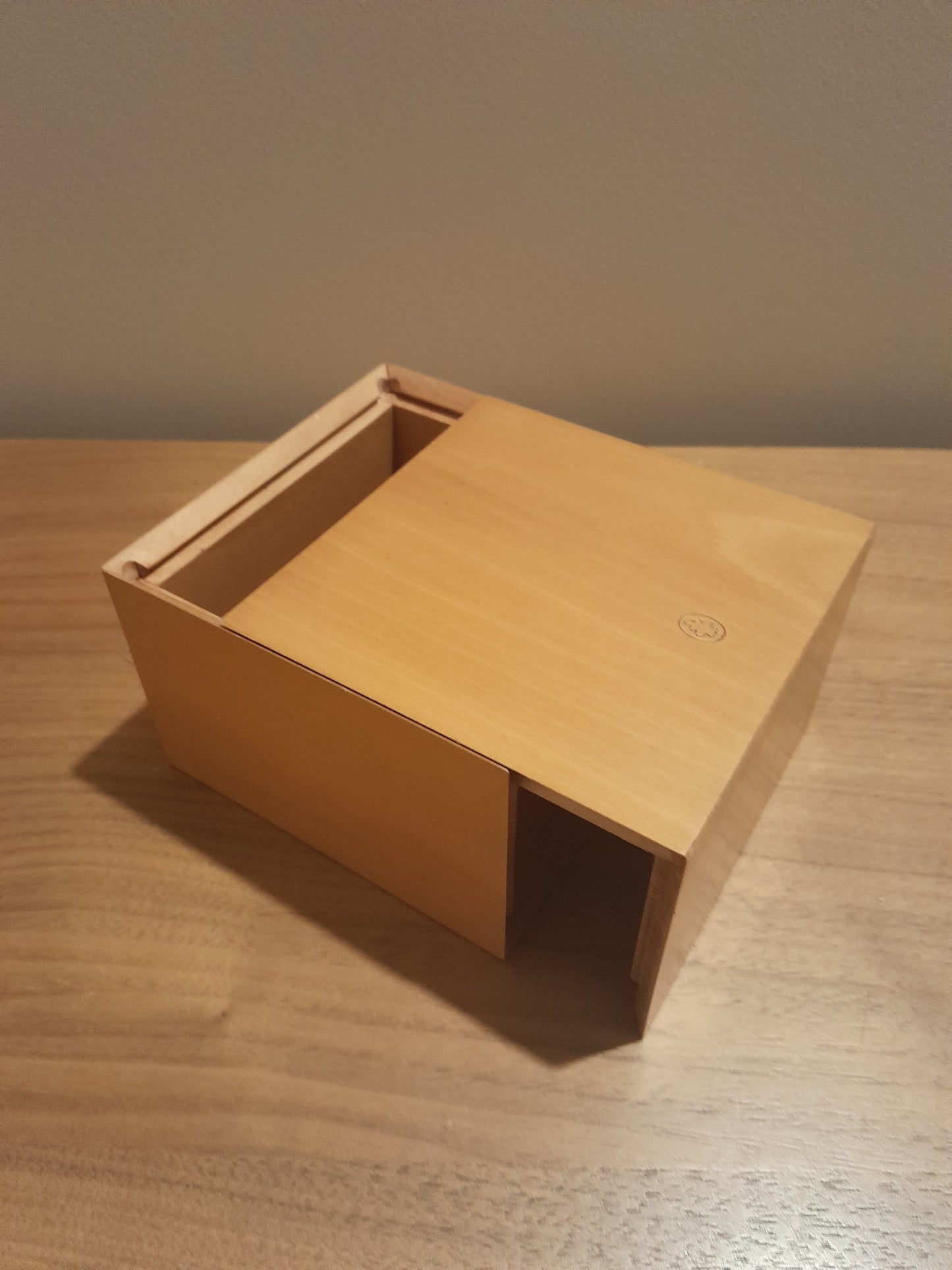 USEd 93 Pier Luigi Ghianda jewelry cube, pear wood