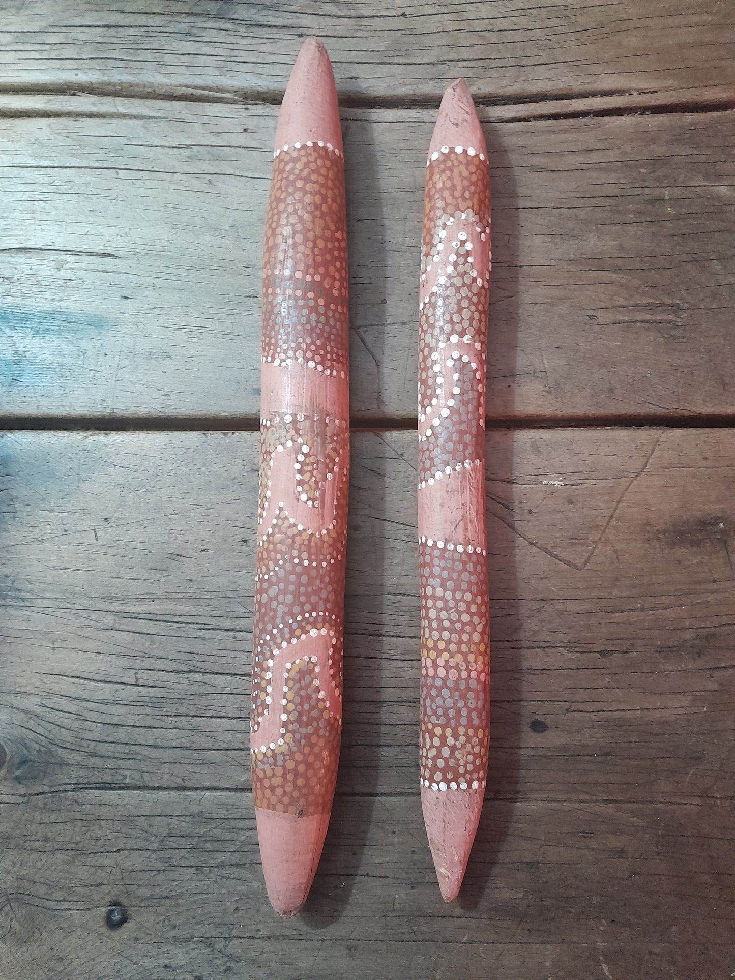 USEd 313 Vintage Bilma / Bimli Clapping Sticks, Indigenous Australia