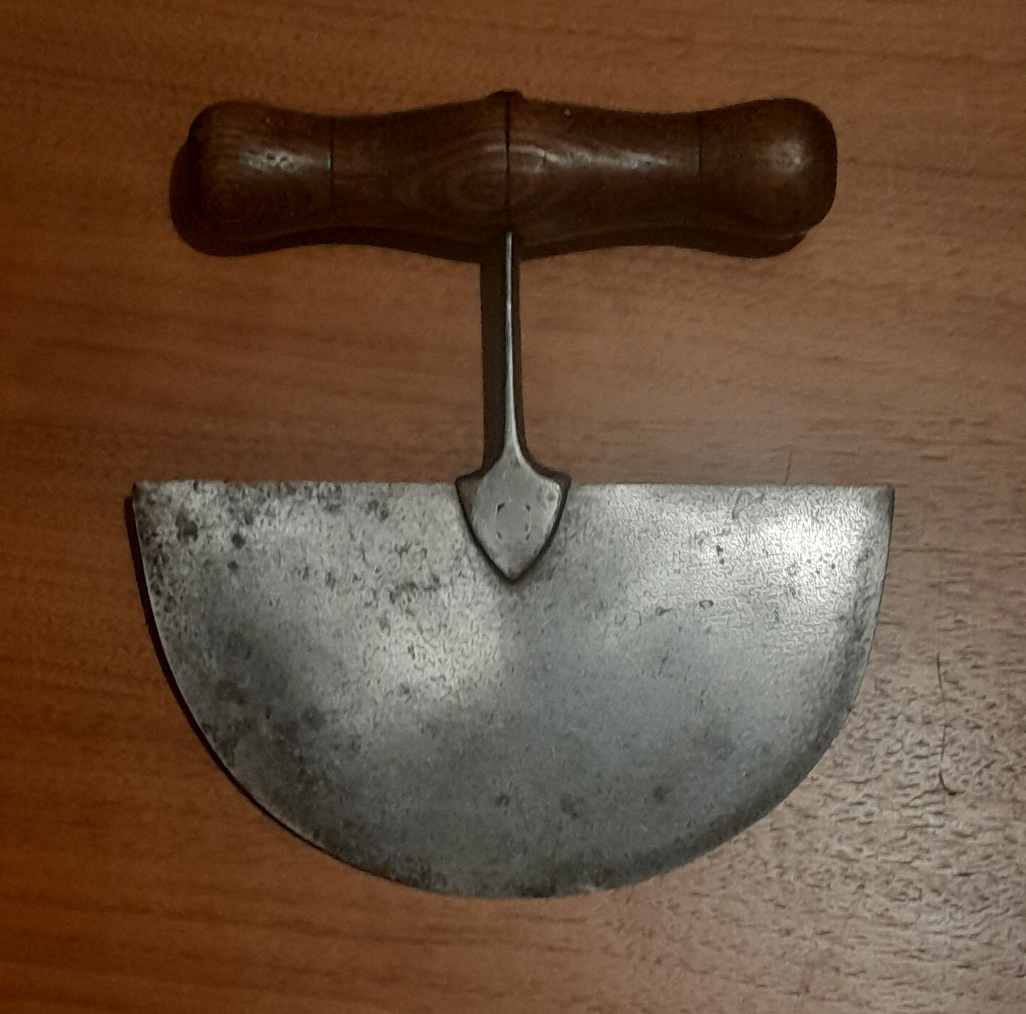 USEd 297 Antique Mezza Luna Herb Chopper