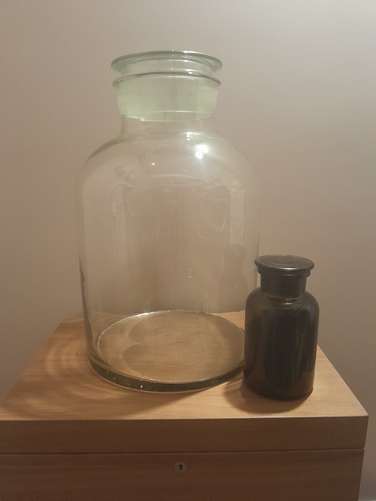 USEd 314 25000 ML X Large Glass Lab Reagent Jar with Lid