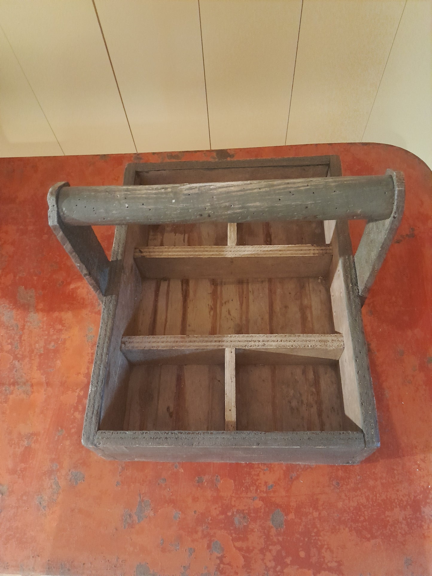 USEd 338 Large Wooden Tidy Box /Trug