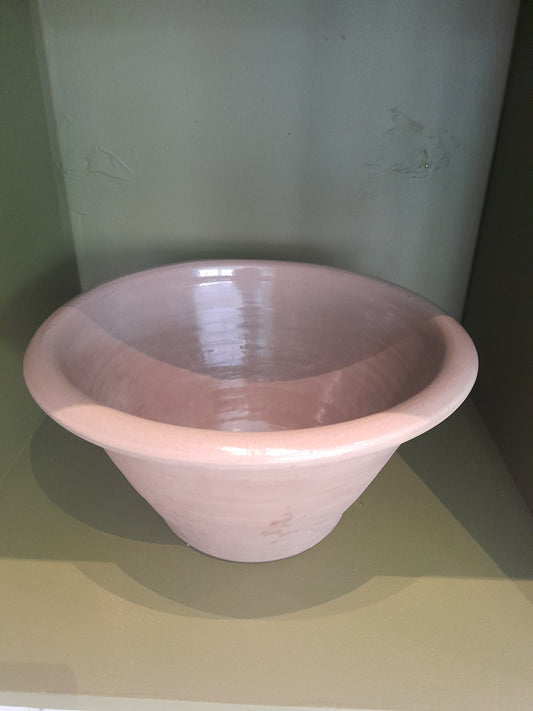 USEd 150 Victorian Stoneware Proving / Dairy Bowl, Pancheon
